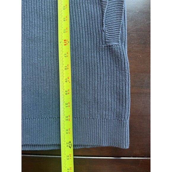 Calvin Klein Womens Sleeveless Blue Crew Neck Sweater Vest Large 100% Cotton - Picture 7 of 7